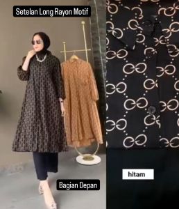 Setelan Wanita Terbaru 2024 Rayon Motif