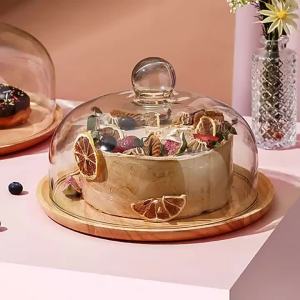 2026 New 15/20/25cm DIY Thinking Wooden Plate Round Tea Wooden Dining Plate Snack Bread Dried Fruit Plate