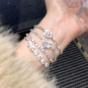 FANTAI Drawn Diamond Encrusted Zirconia Bracelet Luxury Fashionable Elegant Fine Jewelry for Women Friend Rich Girl