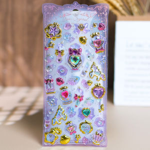 3D Crystal Cartoon Unicorn Animal Stickers