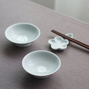 Đĩa Đựng Nước Sốt Bằng Gốm Sứ Jingdezhen Đơn Giản Thực Tế Đĩa Tròn Đựng Nước Sốt Nhỏ Đĩa Đựng Gia Vị Đĩa Đựng Gia Vị