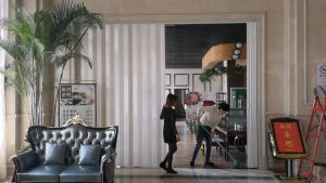 Sliding Door PVC Accordion Door Folding Divider Wall Partition Waterproof Home Kitchen Bathroom Door