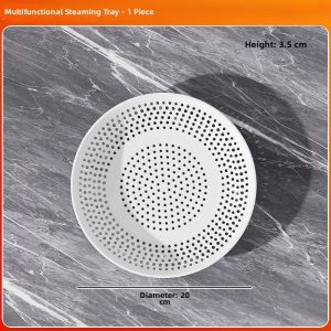 Multifunctional Durable Draining Steam Tray Multiple Holes