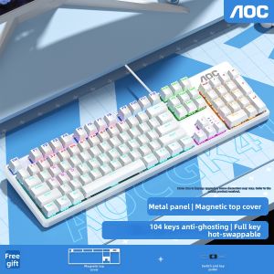AOC | Gaming Mechanical Keyboard 104 Keys Blue Switches Hot-swappable