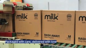 Milk Rash Away Baby Disposable Diaper Tape NB22 | S48 | M42