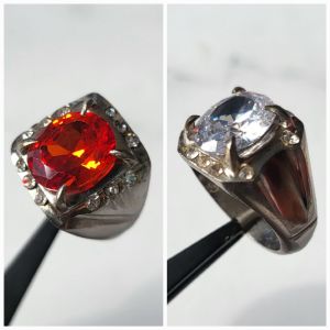 CINCIN PERMATA SERAI ASLI PROMOSI COMBO 2 MERAH DAN PUTIH BENTUK RM80