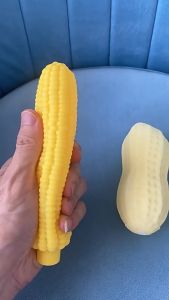 Corn Peanut Sounding Toys Dog Toys Pet Corn Chewable Relief Animals Frisbee Plush Ball