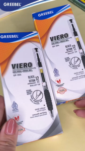 GREEBEL Pulpen Ballpoin Pen Gel | GP-504 VIERO 0.5 BLACK | Pulpen Gel Greebel Pena Bolpen Bolpoin Gel