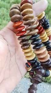 Tasbih Kayu Kombinasi Jumbo 16 mm & 99 Butir Pipih