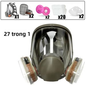 6800 Mặt Nạ Phòng Độc Full Face Chống Sương Mù Tranh Công Nghiệp Phun Phòng Độc An Toàn Bộ Lọc Làm Việc Chống Bụi Để Bảo Vệ Khí Hữu Cơ