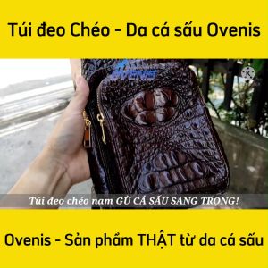 [FREE SHIP] Túi nam đeo ngực [GÙ CÁ SẤU ĐẲNG CẤP ĐÍCH THỰC]