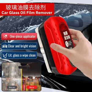 High Efficiency Car Glass Oil Film Remover Film Coating Agent with Cleaning Brush for Deep Cleaning Front Rear Windshield Stains