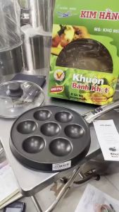 Khuôn Bánh Khọt chống dính Kim Hằng hợp kim Nhôm 7 bánh - loại 1 cao cấp dùng siêu bền 20 năm.