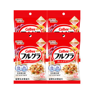 Calbee Original Flavored Fruit Oats Instant Breakfast Dry Eating Wheat And Oats Mixed Grain Snack Japanese Product 50g Bag