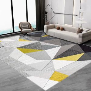 VIKAMA Nordic Non-slip Flannel Rug Large Soft for Living Room Bedroom Home Decor Mat