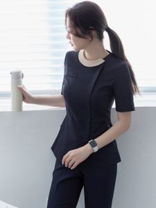 Short Sleeve Nurse Uniform Hand Washing Gown Doctor Scrub Womens Beauty Salon Skin Management Therapist Workwear