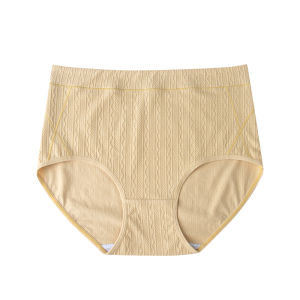 MiiOW | กางเกงชั้นในทรงสามเหลี่ยมเอวสูงผ้าฝ้ายแท้ไซส์ใหญ่สำหรับผู้หญิง กางเกงชั้นในทรงสามเหลี่ยมสำหรับผู้หญิงไซส์ใหญ่ ทรงหลวม กางเกงชั้นในทรงสามเหลี่ยมสำหรับผู้หญิงไซส์ใหญ่