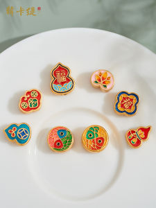 Handmade Beading Bracelet Necklace DIY Accessories Double Fish Constellation Lucky Charm Hamsa Hand Crafted Jewelry Parts