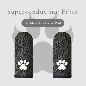 DAMIEL Gaming Finger Sleeve for PUBG Breathable Fingertips Sweatproof Anti-slip Fingertip Cover Thumb Gloves For Mobile Game Cat