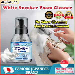 ⚡𝙎𝙂 𝙎𝙏𝙊𝘾𝙆⚡ Japan white shoe cleaner / No water wash white shoe stain remover / White sneakers cleaner / White shoes cleaning foam 小白鞋清洁剂