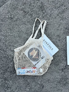 Cotton Mesh Shopping Bag Vegetable Fruit Net Basket Hollow Woven Fishing Net Helmet Bag Basketball Storage Bag Eco Bag