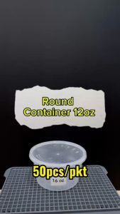 Disposable Microwavable Round Food Container with Lid 12oz (50set/pkt) Bekas Plastik Makanan Bulat