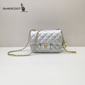 Kangaroo Womens Bag 2025 New Spring Summer Small Square Grid Chain Fashionable Elegant Single Shoulder Crossbody Bag Trendy