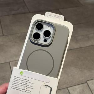 เคสโทรศัพท์แบบแข็ง Titanium Grey Cement Strong Magnetic Attraction สำหรับ Apple 17Air 15pro 14 12/13mini 16 XR 78p ปกป้องระดับไฮเอนด์