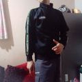 OUTDOOR Jaket tracktop terbaru Size S warna hitam. 