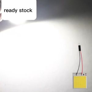 4-Pack White T10 LED Panel Lights 4W 12V for Car Interior Dome Lighting