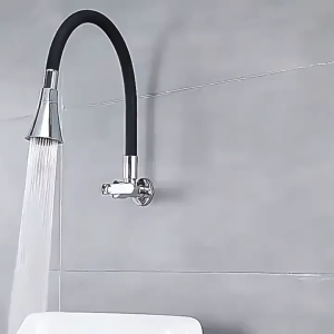 Kitchen Sink Faucet 720°Rotation Flexible Wall Mounted Faucet 2 Mode Spout Faucet For Bathroom/Basin/Laundry/Toilet Faucet Stainless Steel Flexible Neck Hot and Cold Water Mixer Kitchen /Bathroom Sink Faucet Sink Faucet Rotatable Kitchen Faucet Bathroom