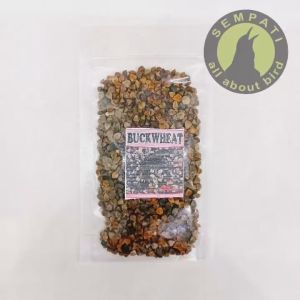SEMPATI Organic Buckwheat Pakan Makanan Burung Lovebird Parakeet Parrot Paruh Bengkok Kenari Sun Conure Parkit Nuri Bakwet Falk Ternak Breeding Harian BUCKRF