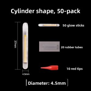 Super Bright Glowing Fishing Rod Night Fishing Floaters Luminous Rods Floating Markers Fishermans Gear Night Outfishing Tools