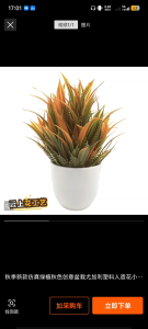 New autumn - style artificial green plants creative autumn - themed potted plants. Eucalyptus - style plastic artificial flowers small bonsai for indoor decoration.