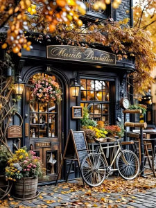 Scenic Shop House Landscape Artwork Jigsaw Puzzle 500/1000/1200/2000PCS Stress Relief Puzzle Wall Art Decor Gift
