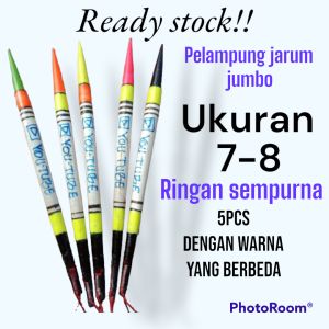 6 pcs pelampung jarum youtube all size