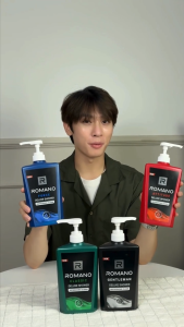 [แชมพู แถมฟรี! ชาวเวอร์ครีม] ROMANO SHAMPOO + Shower Cream Force 650G โรมาโน่ เซตแชมพู 650 กรัม + ชาวเวอร์เจล 650 กรัม