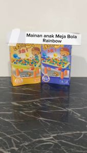 Mainan Anak Meja Bola Rainbow / Tetris / Meja Mini Games Edukasi / Mainan Unik