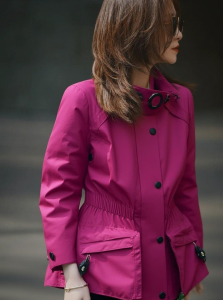DANTING | Elegant Soft Rose Red Womens Jacket Autumn 2026