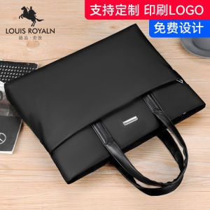 Customized Logo New Arrival Briefcase Mens Business Handheld Training Conference Data Packet Contract Documents Waterproof Computer Bag