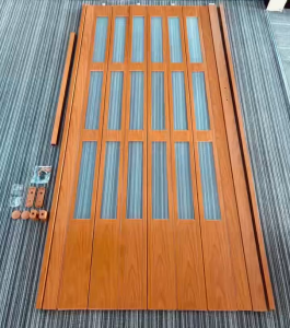 Folding door Folding sliding door Frosted acrylic Partition door With door lock Sliding door 6MM