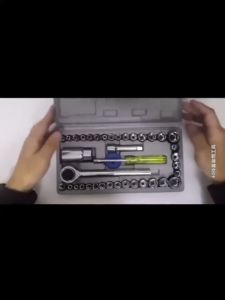 Kunci Pas 40 Pcs/ Kunci Shock Wrench Set 1/4 Bolting/ Kunci Sok