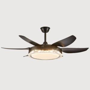 GREEN WIND 52 Inch Ceiling Fan With Light Remote Control 6 Blades Led Ceiling Lights Chandelier With Fan Electric Fans