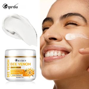 SUYARUN Bee Venom Cream พร้อมน้ํามันดอกทานตะวัน คาโมมายล์ และว่านหางจระเข้ - Anti-Aging Hydrating Soothing Moisturizer สําหรับทุกสภาพผิว