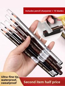 MONLEYTA | Waterproof Sweatproof Long-lasting Smudge-proof Ultra-fine Line Eyebrow Pencil For Beginners Women Natural 3D Brow Definition