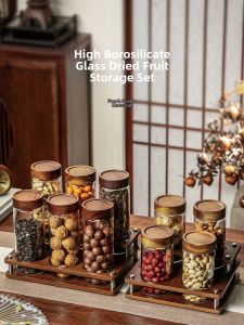 CRISTALGLASS | With Lid Divided Compartment Sealable Can