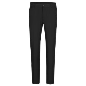 Business Casual Mens Summer Straight Leg Slim Fit Black West Pants Iron-Free Office Work Leisure Industrial Style Suits