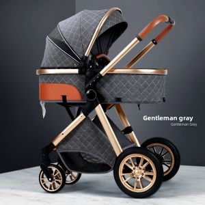 WEIJIA | High View Seat & Lie Lightweight Foldable Shock Absorbing Bidirectional Stroller