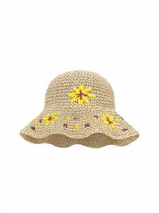 Handmade Sun Protection Straw Hat For Face Slimming
