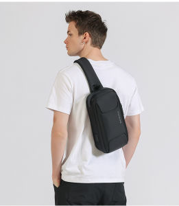 Kingsons anti-theft Sling Bag Outdoor Travel Men USB Crossbody Chest Bag With TSA lock